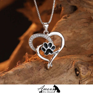 Collier coeur et patte
