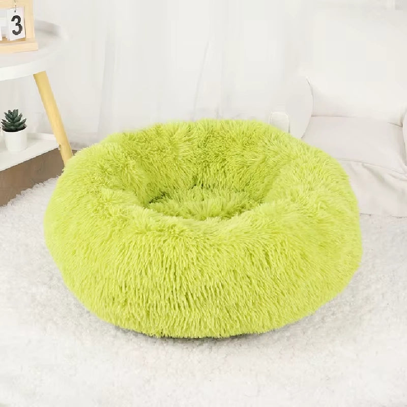 Lit Rond Moelleux pour Chien - Vert