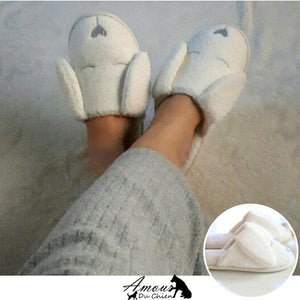 pantoufle forme chien