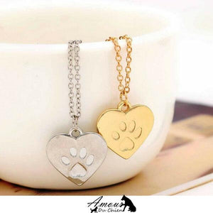 pendentif patte coeur chien
