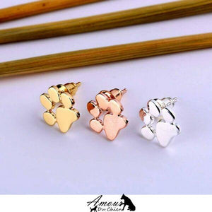 boucles d'oreille petite pate de chien