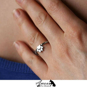 bague petite patte de chien