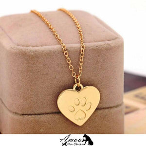 pendentif patte coeur chien