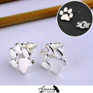 boucles d'oreille petite pate de chien