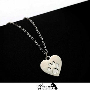 pendentif patte coeur chien