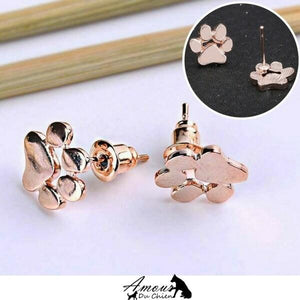 boucles d'oreille petite pate de chien