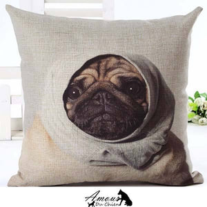 housse coussin chien carlin