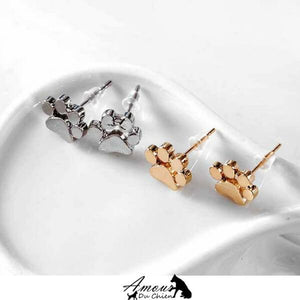 boucles d'oreille petite pate de chien