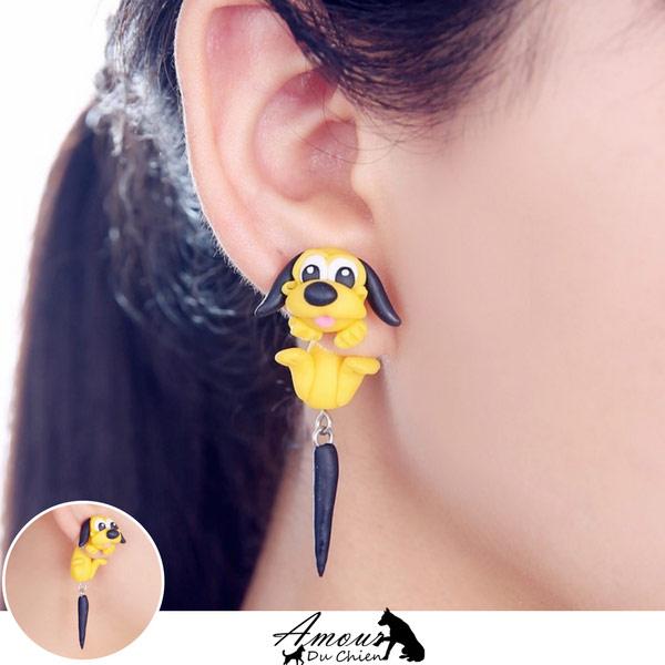 boucle d'oreille chien