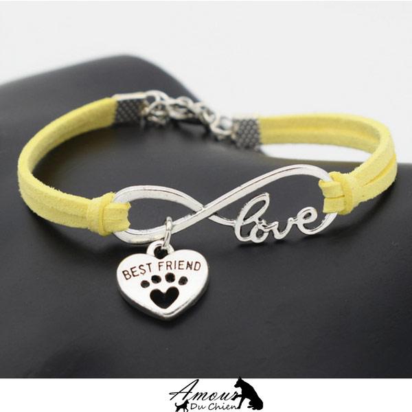 Bracelet Amour Infinis Meilleurs Amis chien