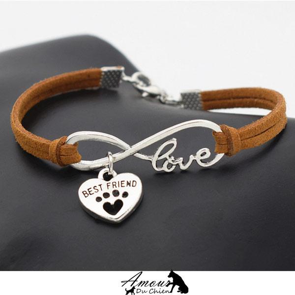 Bracelet Amour Infinis Meilleurs Amis chien