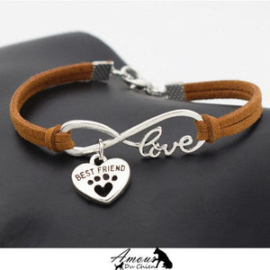 Bracelet Amour Infinis Meilleurs Amis chien