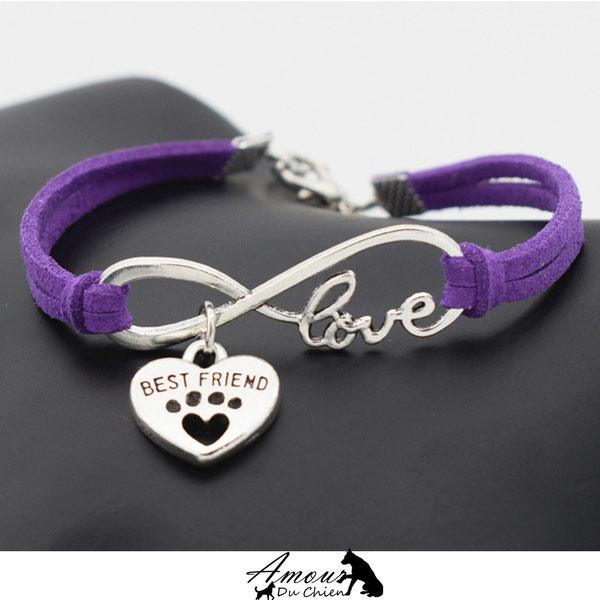 Bracelet Amour Infinis Meilleurs Amis chien