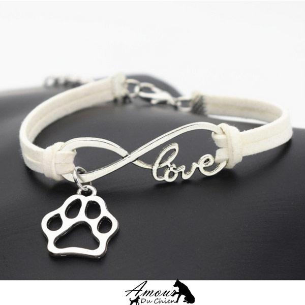 Bracelet Amour Infinis & Petite Patte chien