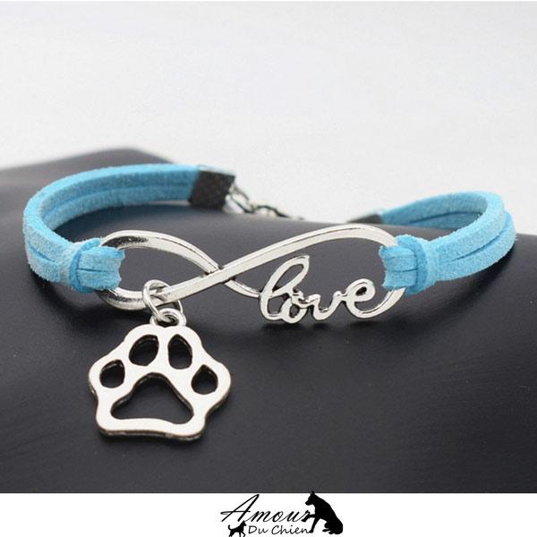 Bracelet Amour Infinis & Petite Patte chien