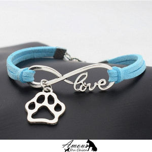 Bracelet Amour Infinis & Petite Patte chien