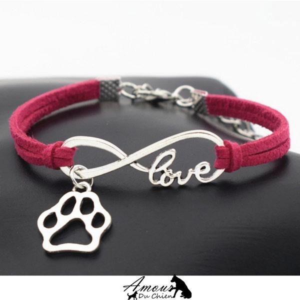 Bracelet Amour Infinis & Petite Patte chien