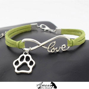 Bracelet Amour Infinis & Petite Patte chien