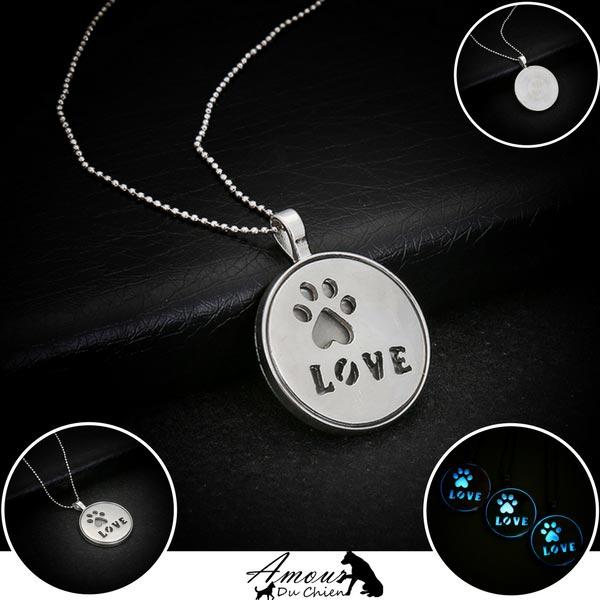 Collier Amour du Chien Lumineux