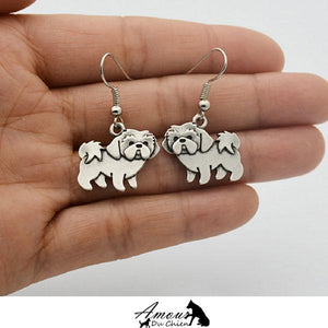 boucle d'oreille chien shih tzu