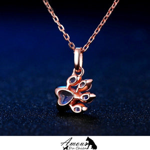 collier petite patte femme argent