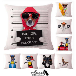 housse coussin chien