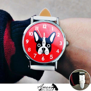 montre chien bouledogue
