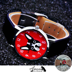 montre chien bouledogue
