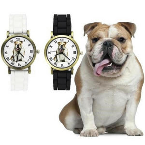 montre chien bouledogue