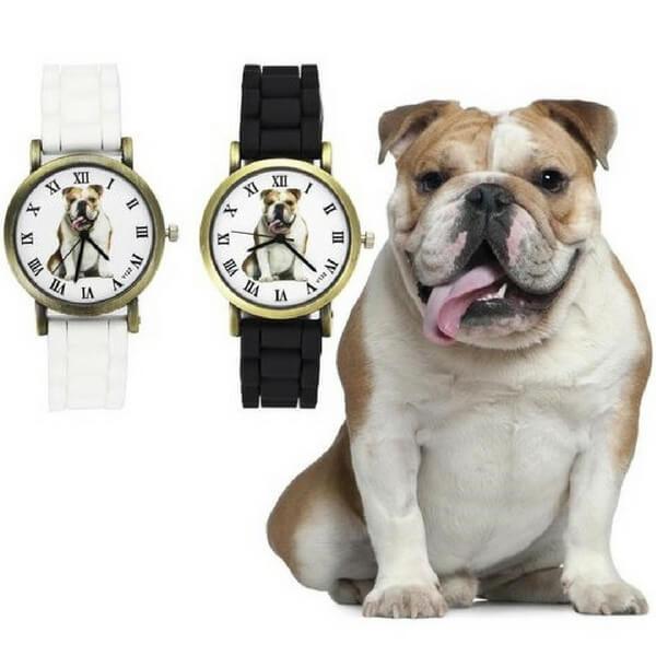 montre chien bouledogue