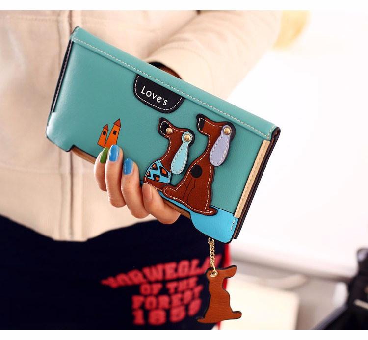 Porte Feuille Carré Amour Du Chien