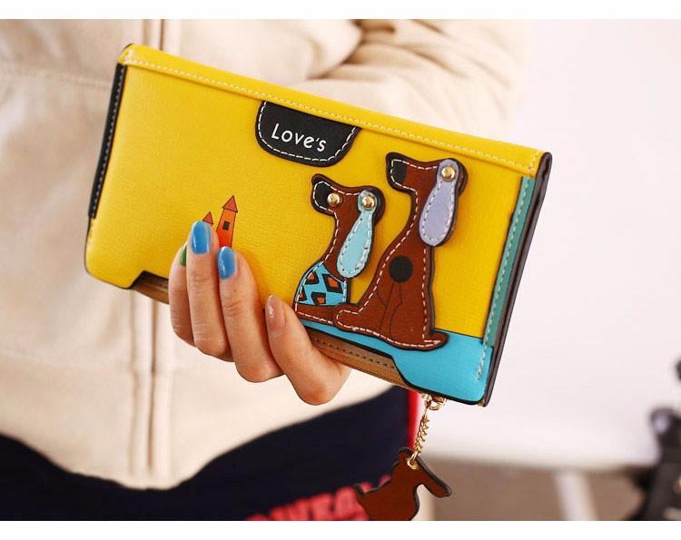 Porte Feuille Carré Amour Du Chien