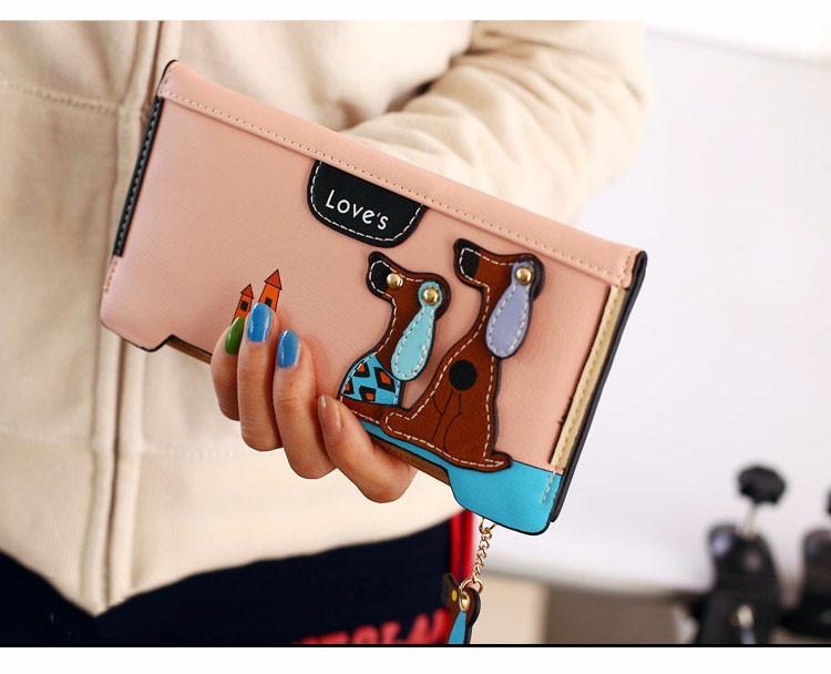 Porte Feuille Carré Amour Du Chien