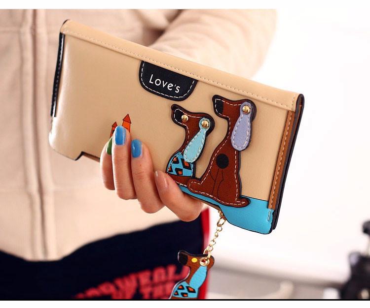 Porte Feuille Carré Amour Du Chien