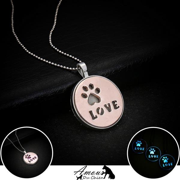 Collier Amour du Chien Lumineux