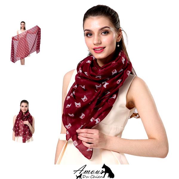 foulard amour du chien femme
