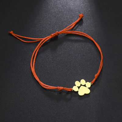 bracelet corde patte de chien