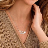 Collier Patte & Deux Prénoms Personnalisée