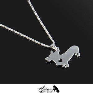 collier silhouette chien 