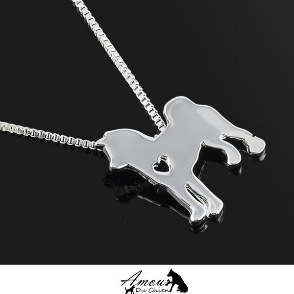 collier silhouette chien 