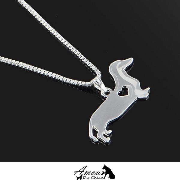 collier silhouette chien 