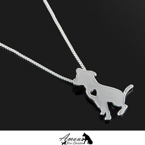 collier silhouette chien 