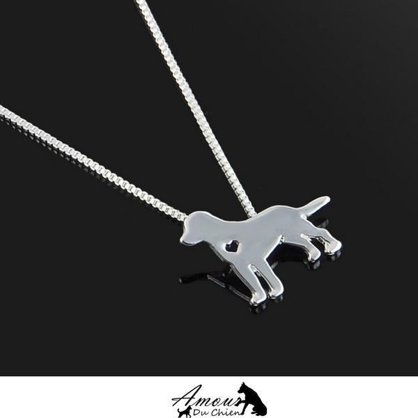 collier silhouette chien 