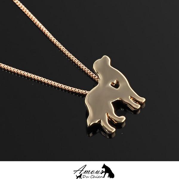 collier silhouette chien 