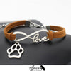 Bracelet Amour Infinis & Petite Patte chien
